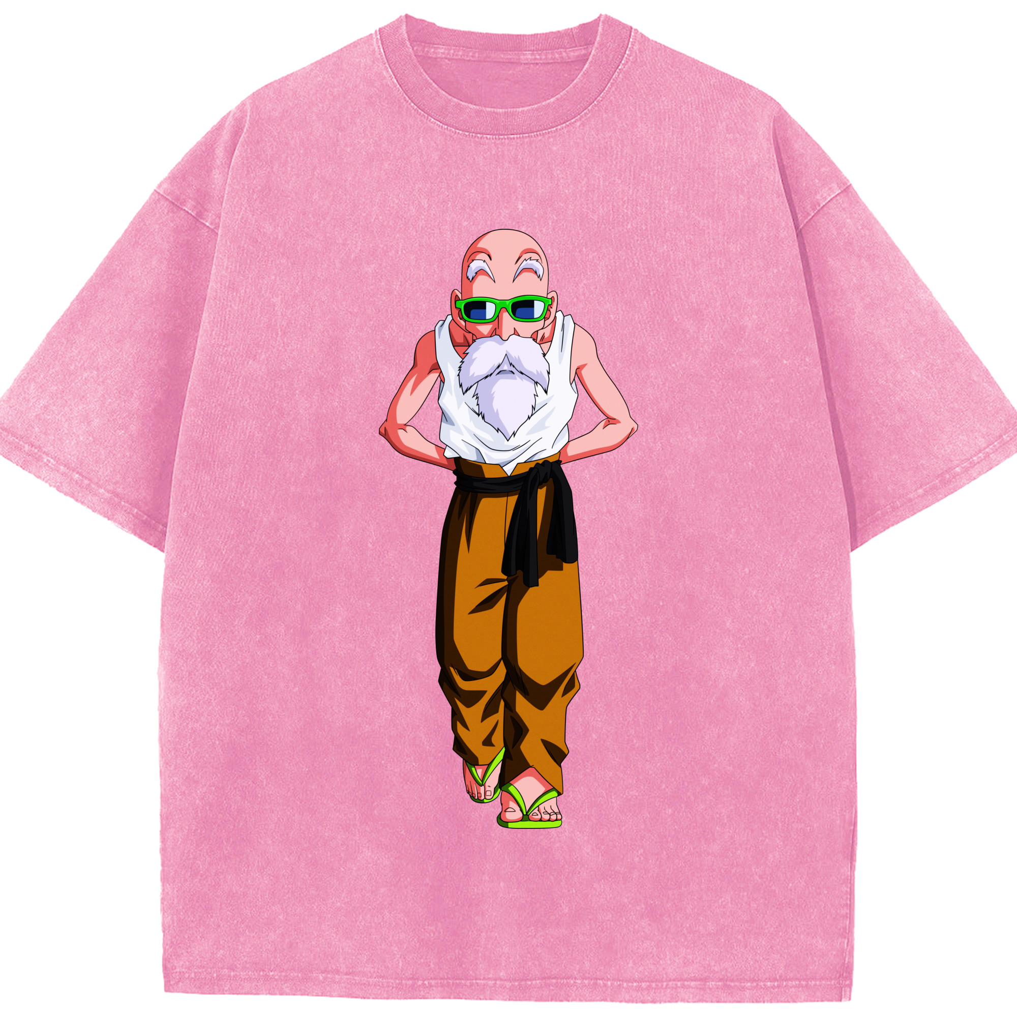 （画像用） ドラゴンボール 亀仙人（かめせんにん） DRAGON BALL Master Roshi Kame Sennin 綿100% ヴィンテージ風 半袖Tシャツ（フロントプリント）